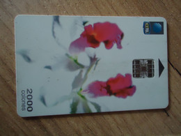 COSTA RICA USED CARDS FLOWERS ORCHIDS 2000 - Costa Rica