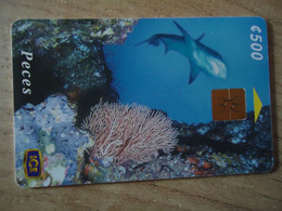 COSTA RICA USED CARDS  FISHES  MARINE LIFE  CORAL - Costa Rica