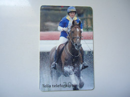 SWEDEN   USED CARDS  HORSES - Pferde