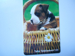 SWEDEN  USED CARDS ANIMALS DOGS - Koeien