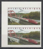N°2735 En Paire - Trains / Thalys Non-dentelé BdF ** 1998 - Non Dentellati