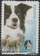 AUSTRALIA - DIE-CUT-USED 2022 $1.10 150 Years Of Sheepdog Trials - Black And White Collie - Usati