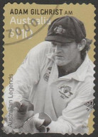 AUSTRALIA - DIE-CUT-USED 2021 $1.10 Legends Of Cricket - Adam Gilchrist AM - Usati