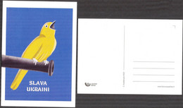 Lithuania 2022 War In Ukraine Bird Slava Ukraine Postcard - Lituania