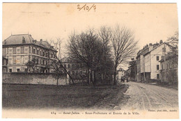 CPA - St-julien En Genevois - Sous Préfecture Et Entrée De La Ville - Saint-Julien-en-Genevois