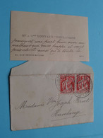 Mr. Et Mme RONVAUX ( Boulanger HUY ) Anno 1936 ( Voir Photos ) > Briot Havelange Belgique (+ Envelop)! - Visitenkarten