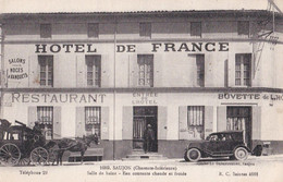 17 SAUJON Hôtel De France, Diligence Et Automobile Renault, Ref 1043 ; Ref CP06 - Saujon