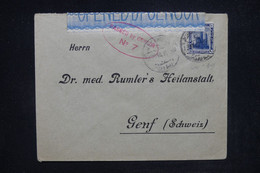 EGYPTE - Enveloppe Pour La Suisse Avec Contrôle Postal - L 122125 - 1915-1921 Brits Protectoraat