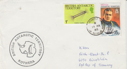 British Antarctic Territory (BAT) 1985  Cover Ca Rothera 17 MR 1985 (RH152C) - FDC