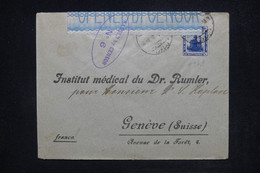 EGYPTE - Enveloppe Pour La Suisse En 1916 Avec Contrôle Postal - L 122129 - 1915-1921 Protectorat Britannique
