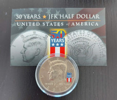USA 2014 - 50 Years Silver JFK Half Dollar - COA - Colecciones