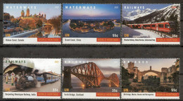 ONU New-York 2021 - Unesco - Patrimoine Mondial "Waterways, Railways And Bridges" Détachés De Carnet De Prestige ** - Unused Stamps