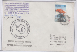 British Antarctic Territory (BAT) 1988  Cover 2 Signatures Ca Rothera 6 DE 1988 (RH153A) - FDC