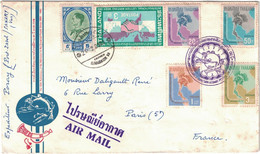 Thaïlande - Bangkok - Cachet Commémoratif - 80 Anniversaire D'Admission à L'Union Postale - Lettre Pour Paris (France) - Tailandia