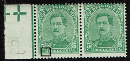 137A Paire  Bdf **  T 1  Cadre Cartouche Gauche Prolongé - Other & Unclassified