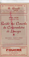 87- LIMOGES -PROGRAMME SOCIETE CONCERTS CONSERVATOIRE-1948-SALLE BERLIOZ-JEANNE MARIE DARRE-PIERRE LEPETIT - Programas