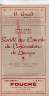 87- LIMOGES -PROGRAMME SOCIETE CONCERTS CONSERVATOIRE-1948-SALLE BERLIOZ-JEANNE MARIE DARRE-PIERRE LEPETIT - Programmes