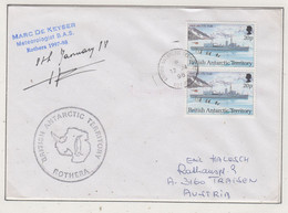 British Antarctic Territory (BAT) 1998 Si Meteorologist BAS Ca Rothera 12 JA 1998 (RH155C) - Lettres & Documents