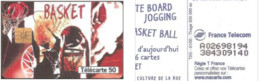 Carte à Puce - France - France Télécom - Street Culture N. 3 - Basket, 50 Unités,  Réf.1027A, Série A03 L 21mm H 6mm - 2000