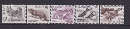 ICELAND - 1980 Fauna Set Never Hinged Mint - Unused Stamps