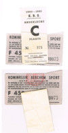FOOT Ticket Berchem-anderlecht  1980 - Tickets - Vouchers