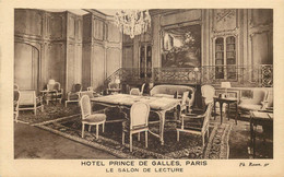 PARIS  Hotel Prince De Galles " Le Salon De Lecture " - Cafés, Hôtels, Restaurants