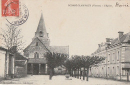 SCORBE CLAIRVAUX. - L'Eglise. Cliché RARE - Scorbe Clairvaux