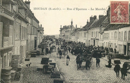 YVELINES  HOUDAN  Rue D'Epernon Le Marché - Houdan