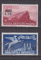 Y9232 - SAN MARINO Espresso Ss N°23/24 - SAINT-MARIN Expres Yv N°23/24 ** - Express Letter Stamps