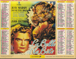 Calendrier De La Poste, Almanach Du Facteur: 1993; Fanfan La Tulipe, La Belle Et La Bête, J. Cartier Bresson, ILE De FRA - Grand Format : 1991-00
