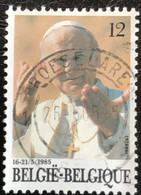 België - Belgique - Belgien - C9/23 - (°)used - 1985 - Michel 2218 - Bezoek Paus J. Paulus II - ROESELARE - Gebruikt