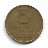 1956 ROMANIA 5 BANI Coin KM# 83.2 - Roumanie