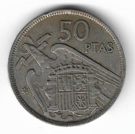 SPAIN 50 PTAS 1957(59) Circulated Coin KM#788 - 50 Peseta