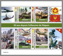 GUINEA REP. 2022 MNH Helicopter Hubschrauber Vietnam War Easter Offensive M/S - OFFICIAL ISSUE - DHQ2220 - Elicotteri