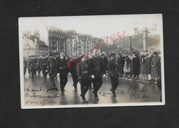 MILITARIA CARTE PHOTO ENTERREMENT D UN OFFICIER POMPIERS LE COLONEL PELET PHOTO WÛRGLER PHOTO FANTAISIE LAUSANNE SUISSE - Pompiers