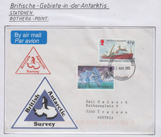 British Antarctic Territory (BAT) 2003 Cover Label British Antarctic Survey Ca Rothera 22 MAR 2003 (RH161) - Briefe U. Dokumente