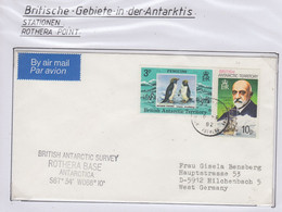 British Antarctic Territory (BAT) 1982 Cover Ca Rothera 8 MR 1982 (RH161A) - Covers & Documents