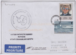 British Antarctic Territory (BAT) Cover Signature Postmaster & Doctor Ca Rothera 17.11.2004 (RH163C ) - Briefe U. Dokumente