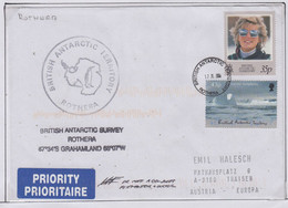 British Antarctic Territory (BAT) Cover Signature Postmaster & Doctor Ca Rothera 17.11.2004 (RH163C ) - Lettres & Documents