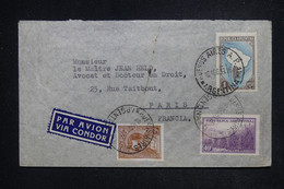 ARGENTINE - Enveloppe Par Avion "Condor " De Buenos Aires Pour Paris En 1939 - L 122206 - Cartas & Documentos
