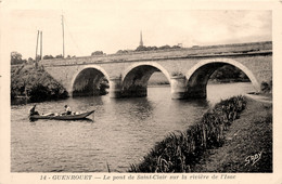 Guenrouët * Le Pont De St Clair Sur La Rivière De L'isac * Barque - Guenrouet