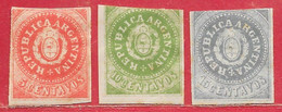 Argentine N°5 à/to 7 1862-64 (faux / False / Falso) * - Ongebruikt