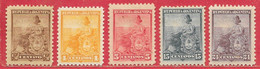 Argentine N°110, 114, 115, 120, 123 1899-1903 * - Unused Stamps