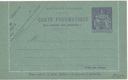 Carte Pneumatique FRANCE Entiers Postaux N° 2603 Y & T - Covers & Documents