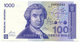 CROATIA, HRVATSKA - 1000 Dinara 8. 10. 1991. P22, UNC. (C019) - Croacia