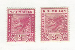 33584) Malaya   Negri Sembilan 1891 Mint Hinged * - Negri Sembilan