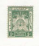 33589) Malaya Kelantin 1911 Mint Hinged * - Kelantan