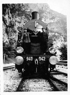 Cliché D'une Locomotive N° 940 042 (Machine à Vapeur)  -  Cheminots, Train, Chemin De Fer  -  Voir Description - Trenes