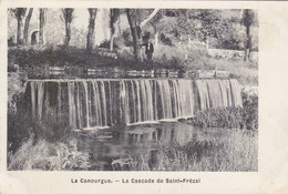LA CANOURGUE : TRES RARE CPA DE LA CASCADE DE SAINT FREZAL  PETITE ANIMATION.1908. BON ETAT - Sonstige Gemeinden