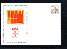 AG2-31 Allemagne Berlin Entiers Postaux  N° PP???  En Parfait état  A Saisir !!! - Private Postcards - Mint